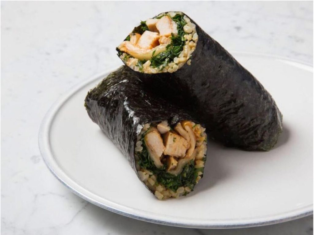 Kimchi-Chicken-Nori-Wrap