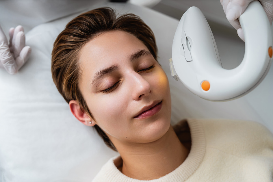 Phototherapy, photorejuvenation, IPL in a beauty salon