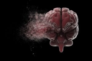 Human-brain-exploding-over-black-background.-3D-illustration
