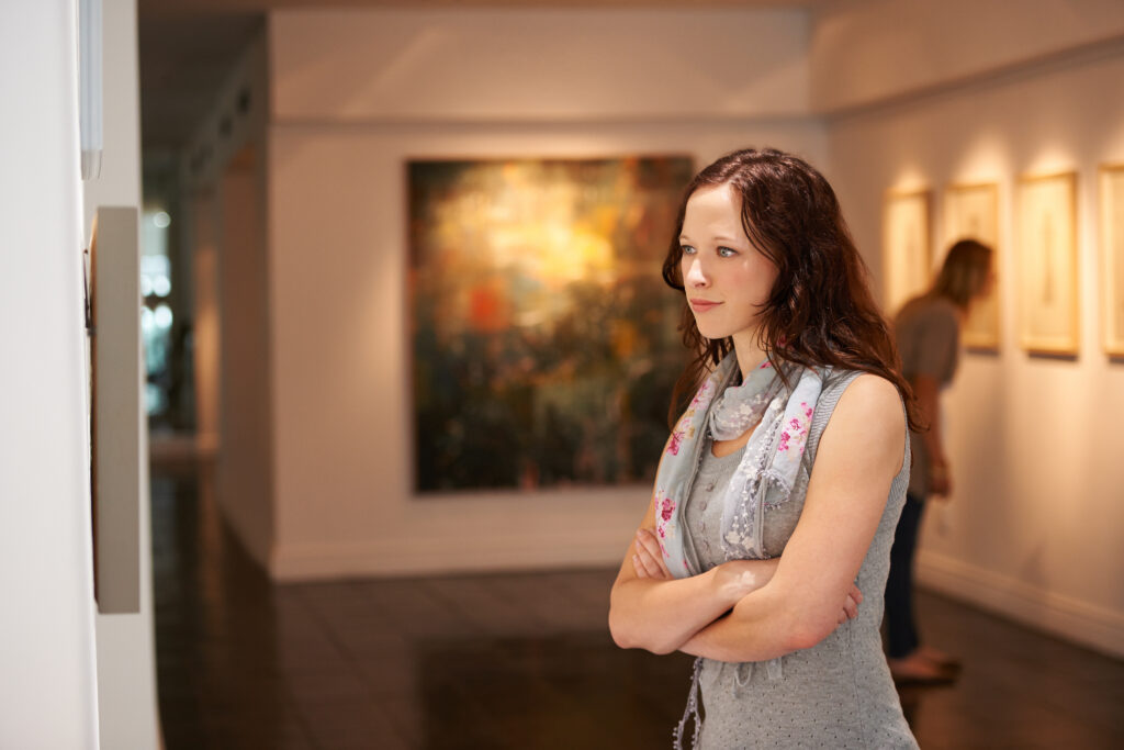 Taking in a century of art.