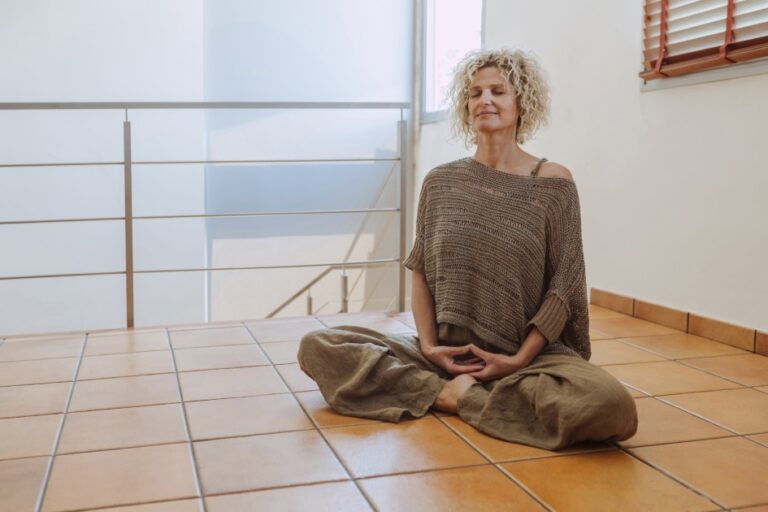 Woman-Meditates-Indoors-in-a-Peaceful-Setting